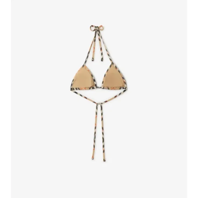 Top de bikini a cuadros Top de bikini a cuadros