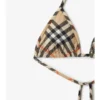 Top de bikini a cuadros Top de bikini a cuadros