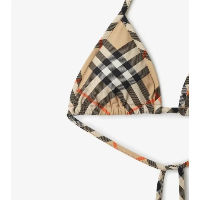 Top de bikini a cuadros Top de bikini a cuadros