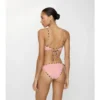 Top de bikini con ribete a cuadros Top de bikini con ribete a cuadros
