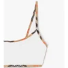 Top de bikini con ribete a cuadros Top de bikini con ribete a cuadros
