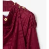 Trench Coat de seda con estampado de cuadros