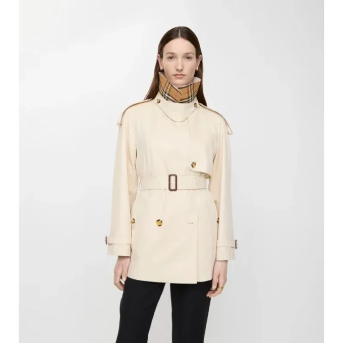 Tropical Gabardine Fitzrovia corta de Gabardine Trench Coat Tropical Gabardine Fitzrovia corta de Gabardine Trench Coat