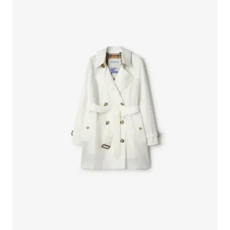 Tropical Gabardine Kensington corta de Gabardine Trench Coat