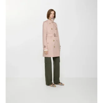 Tropical Gabardine Kensington corta de Gabardine Trench Coat