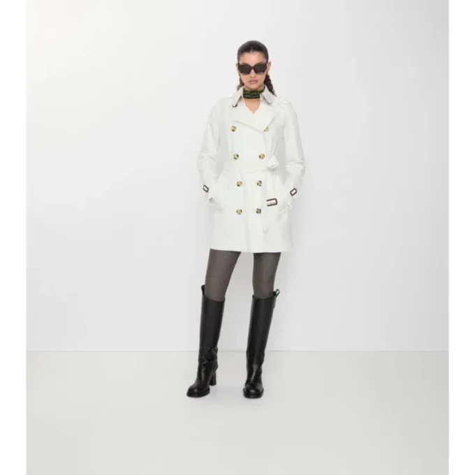 Tropical Gabardine Kensington corta de Gabardine Trench Coat Tropical Gabardine Kensington corta de Gabardine Trench Coat