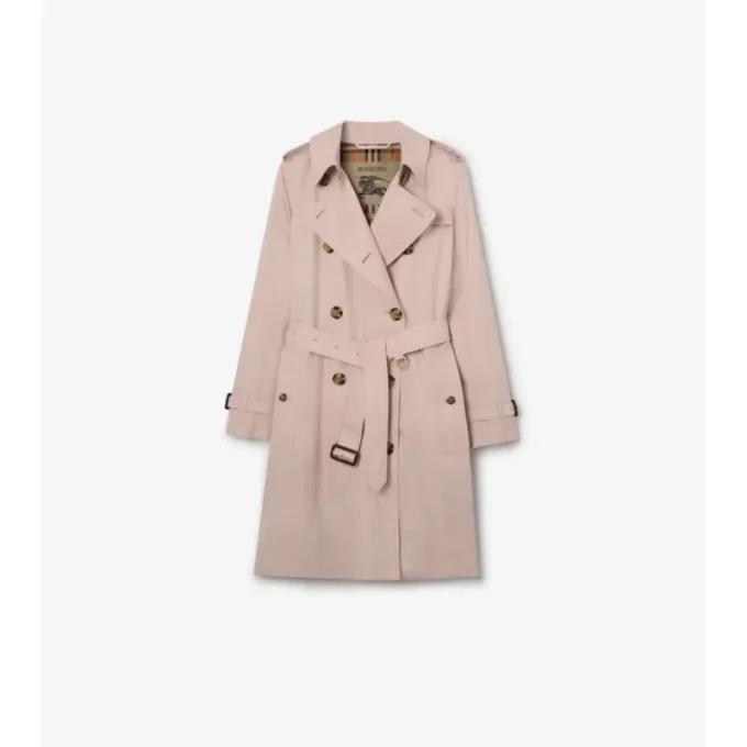 Tropical Gabardine Kensington Trench Coat de gabardina de largo medio