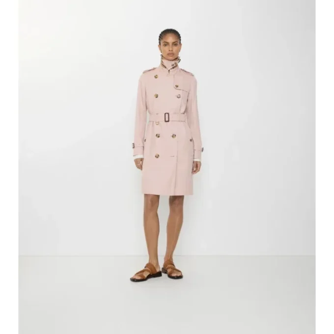 Tropical Gabardine Kensington Trench Coat de gabardina de largo medio