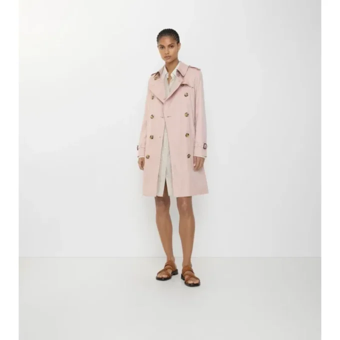 Tropical Gabardine Kensington Trench Coat de gabardina de largo medio