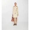 Tropical Gabardine Kensington Trench Coat de gabardina de largo medio