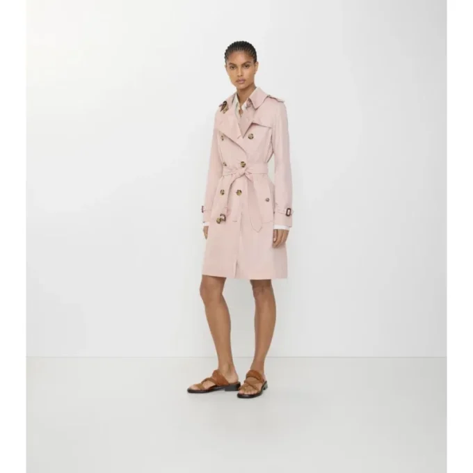 Tropical Gabardine Kensington Trench Coat de gabardina de largo medio