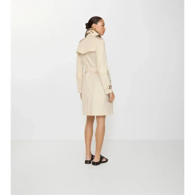 Tropical Gabardine Kensington Trench Coat de gabardina de largo medio