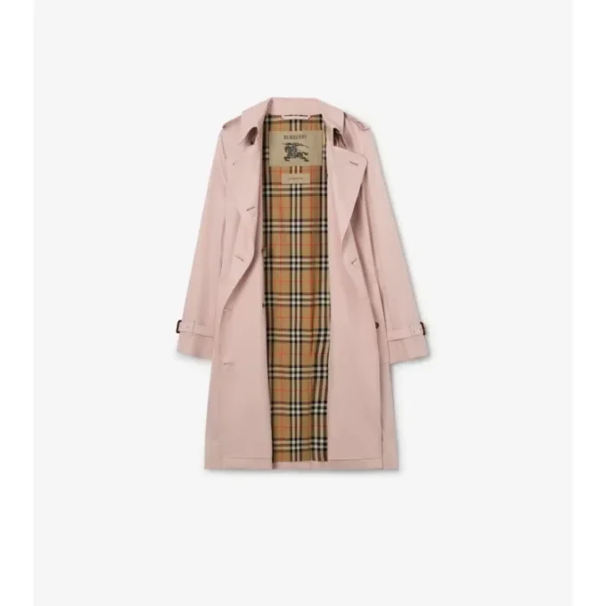 Tropical Gabardine Kensington Trench Coat de gabardina de largo medio