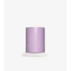 Vela de rosa y flor de violeta Vela de rosa y flor de violeta