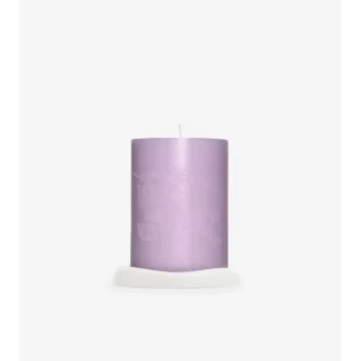 Vela de rosa y flor de violeta Vela de rosa y flor de violeta