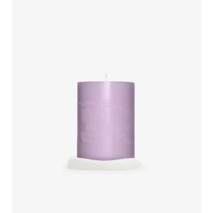 Vela de rosa y flor de violeta Vela de rosa y flor de violeta
