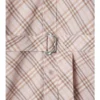 Vestido de camisa de algodón con estampado de cuadros Vestido de camisa de algodón con estampado de cuadros