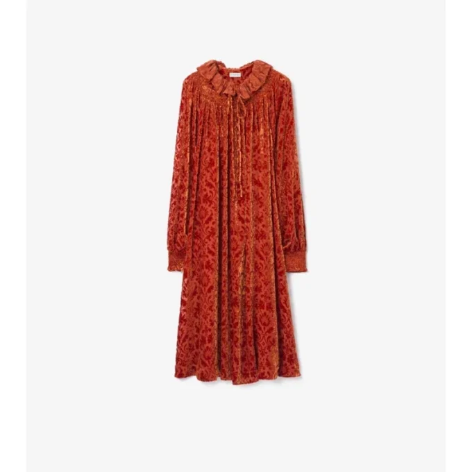 Vestido de terciopelo de mezcla de seda Baroque