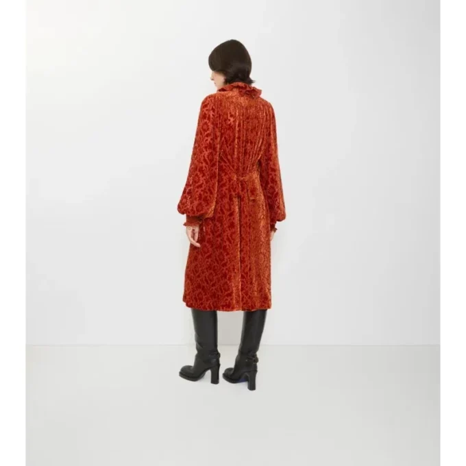 Vestido de terciopelo de mezcla de seda Baroque