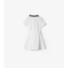 Vestido polo de algodón con cuello a cuadros Vestido polo de algodón con cuello a cuadros