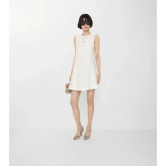 Vestido recto de encaje con estampado de cachemira Vestido recto de encaje con estampado de cachemira