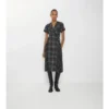 Vestido tipo kilt de mezcla de lana a cuadros