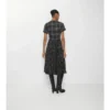 Vestido tipo kilt de mezcla de lana a cuadros