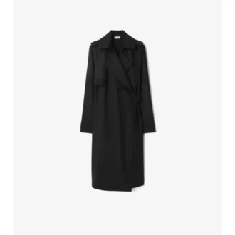 Vestido tipo trench de lana Vestido tipo trench de lana