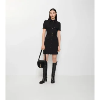 Vestido tipo trench de lana Vestido tipo trench de lana