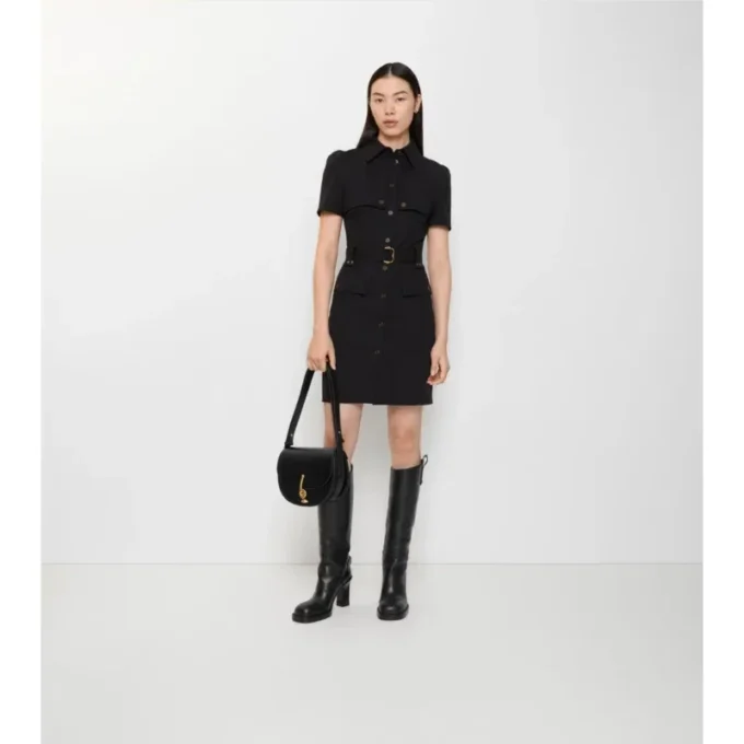 Vestido tipo trench de lana Vestido tipo trench de lana