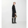 Vestido tipo trench de lana
