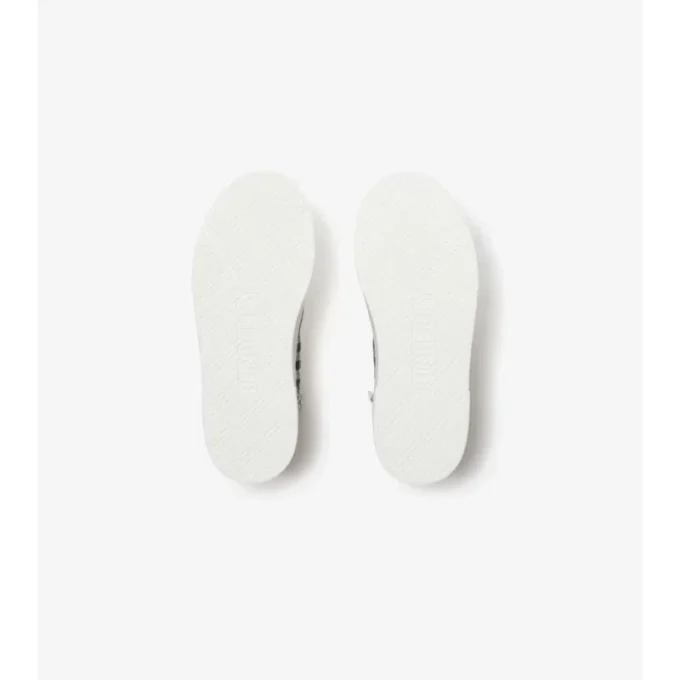 Zapatillas altas de algodón con estampado de cuadros Zapatillas altas de algodón con estampado de cuadros