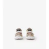Zapatillas con estampado de cuadros, ante y cuero Zapatillas con estampado de cuadros, ante y cuero