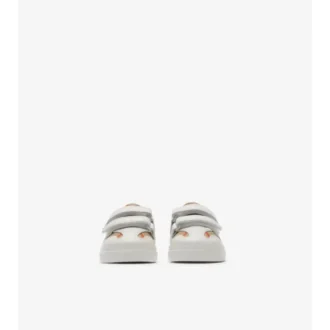Zapatillas con estampado de cuadros y piel Zapatillas con estampado de cuadros y piel