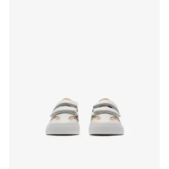 Zapatillas con estampado de cuadros y piel Zapatillas con estampado de cuadros y piel
