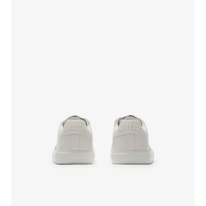 Zapatillas de algodón y cuero con estampado de cuadros Zapatillas de algodón y cuero con estampado de cuadros
