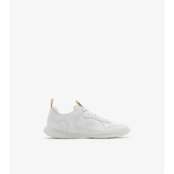 Zapatillas de lona con detalles de cuero Zapatillas de lona con detalles de cuero