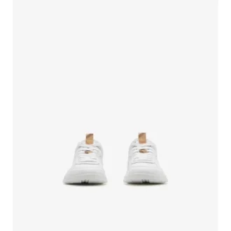 Zapatillas de lona con detalles de cuero