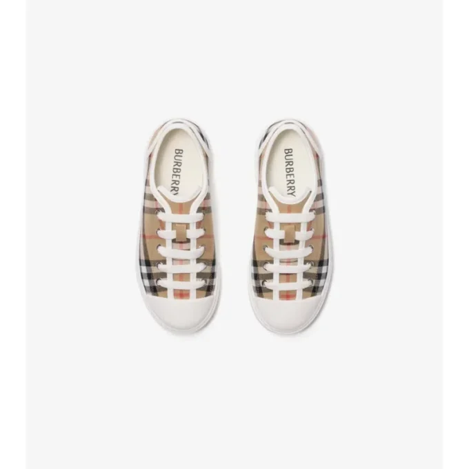 Zapatillas de lona con estampado de cuadros