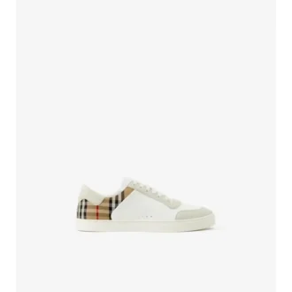 Zapatillas de piel, ante y estampado de cuadros