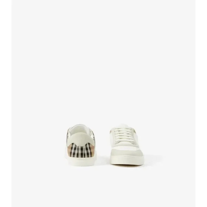 Zapatillas de piel, ante y estampado de cuadros Zapatillas de piel, ante y estampado de cuadros