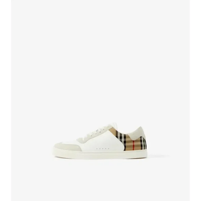 Zapatillas de piel, ante y estampado de cuadros Zapatillas de piel, ante y estampado de cuadros