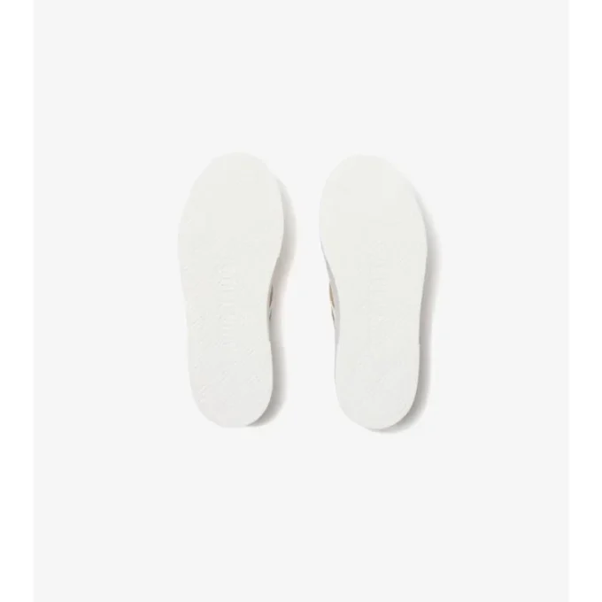 Zapatillas sin cordones de algodón con estampado de cuadros Zapatillas sin cordones de algodón con estampado de cuadros