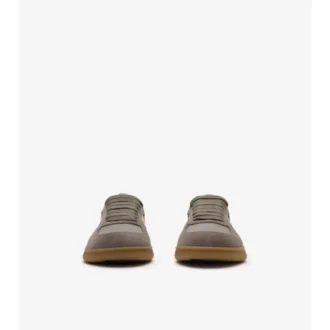 Zapatillas Terrace de piel, ante y estampado de cuadros 