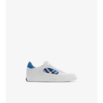 Zapatillas Terrace de piel y estampado de cuadros 
