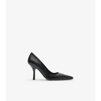 Zapatos de salón de tacón alto Dame de piel con estampado de cuadros