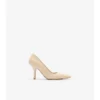 Zapatos de salón de tacón alto Dame de piel con estampado de cuadros Zapatos de salón de tacón alto Dame de piel con estampado de cuadros