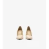 Zapatos de salón de tacón alto Dame de piel con estampado de cuadros Zapatos de salón de tacón alto Dame de piel con estampado de cuadros