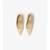 Zapatos de salón de tacón alto Dame de piel con estampado de cuadros Zapatos de salón de tacón alto Dame de piel con estampado de cuadros